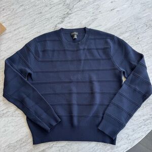 Club Monaco Navy Ribbed Crewneck S